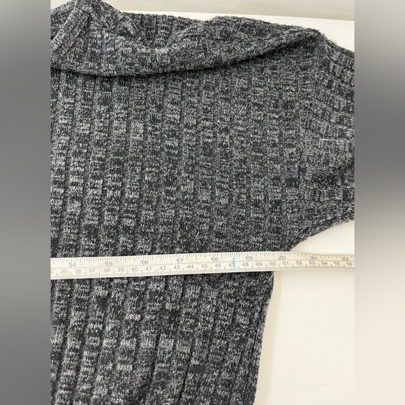 Doe + Rae Womens Size Large Grey Drop Waist Long Sleeve Dress - Picture 6 of 8